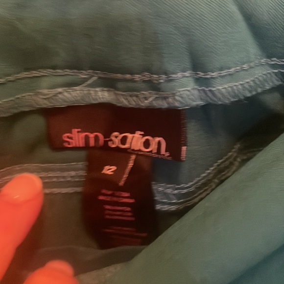 Slimsations dark turquoise elastic waist - Picture 3 of 4